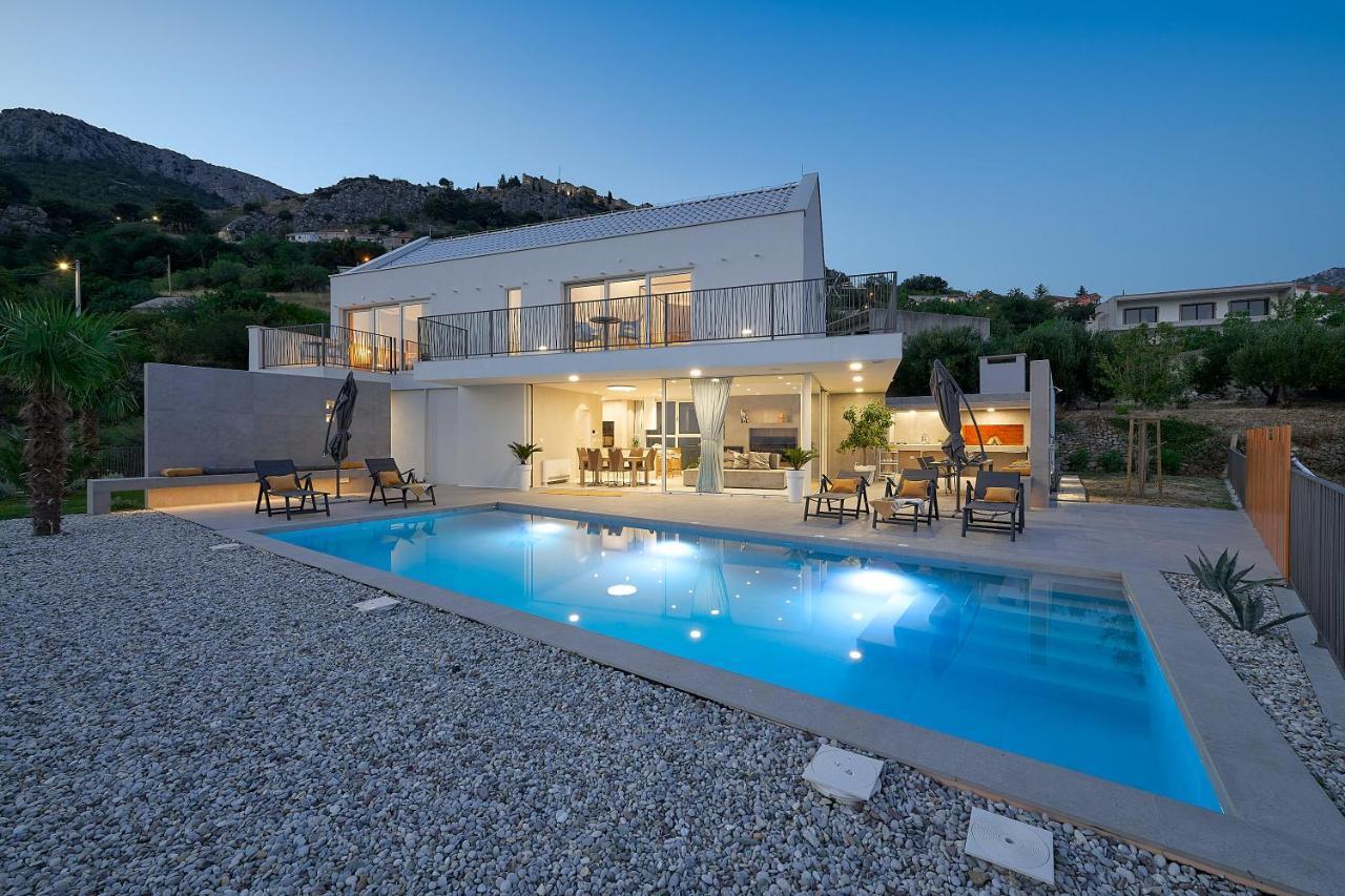 Design Villa Clavis-Brand New Villa With A View Klis Esterno foto