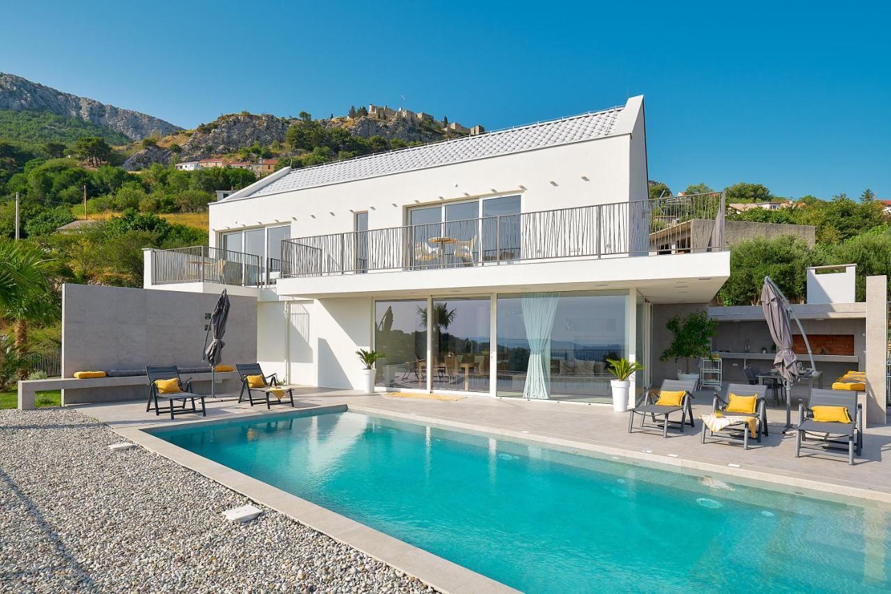 Design Villa Clavis-Brand New Villa With A View Klis Esterno foto